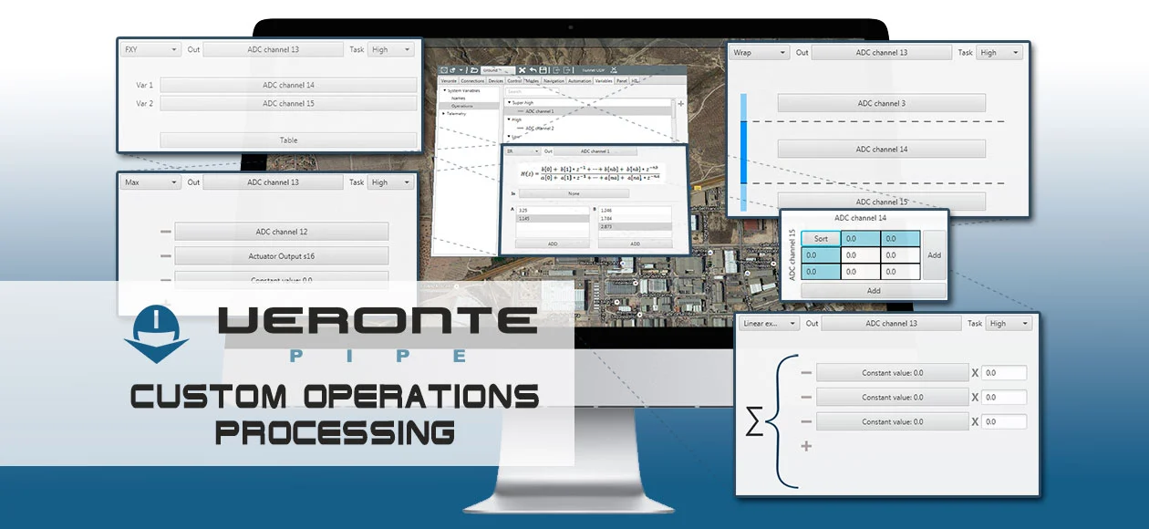 Screenshot of Veronte software for drone operation customization.