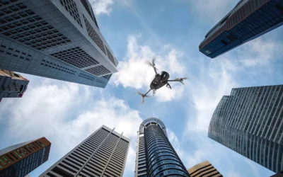 Communications relay for operations In urban areas with tethered drones