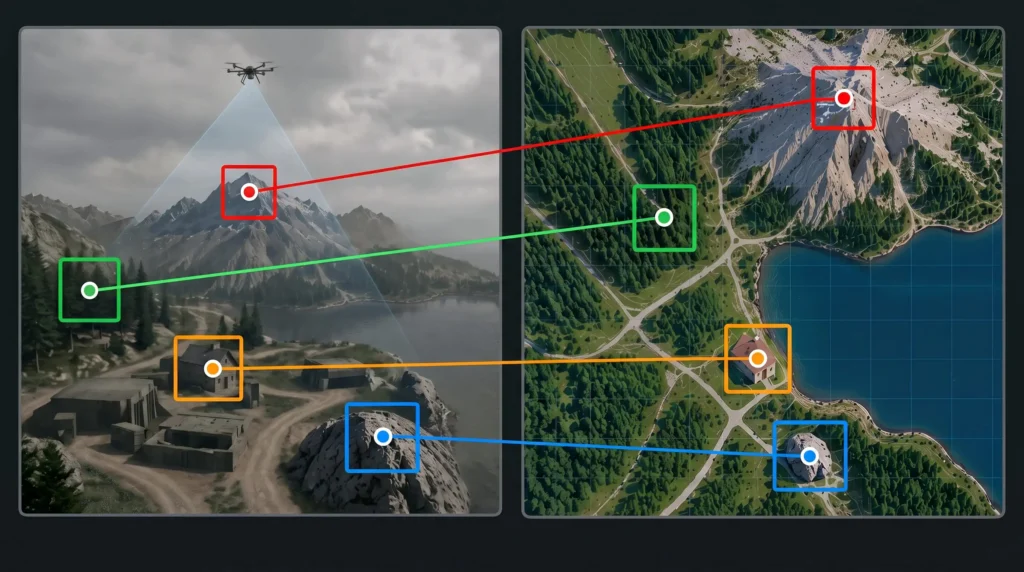 Visual Map-Matching (VMM)